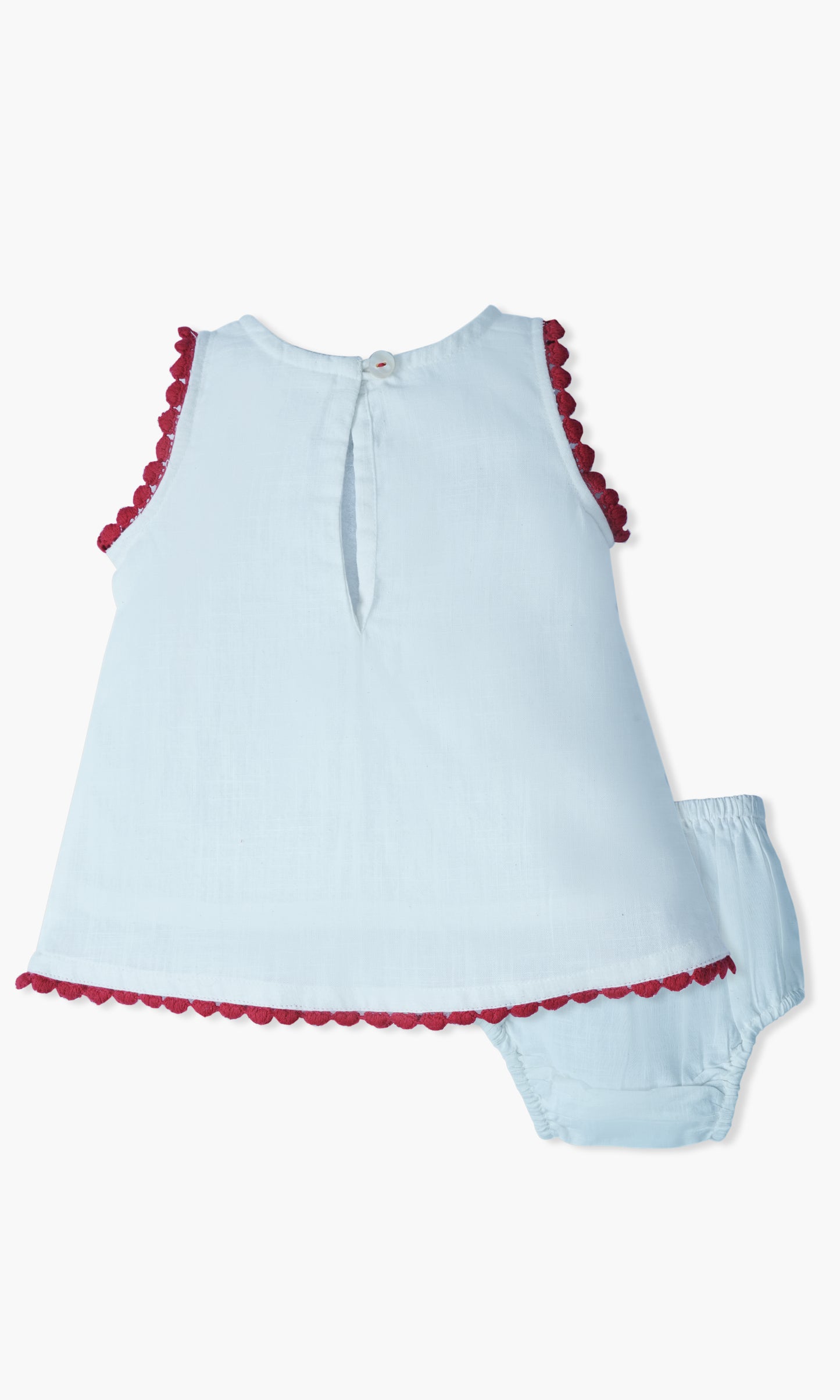 Ivory Heart Lace Detail Dress