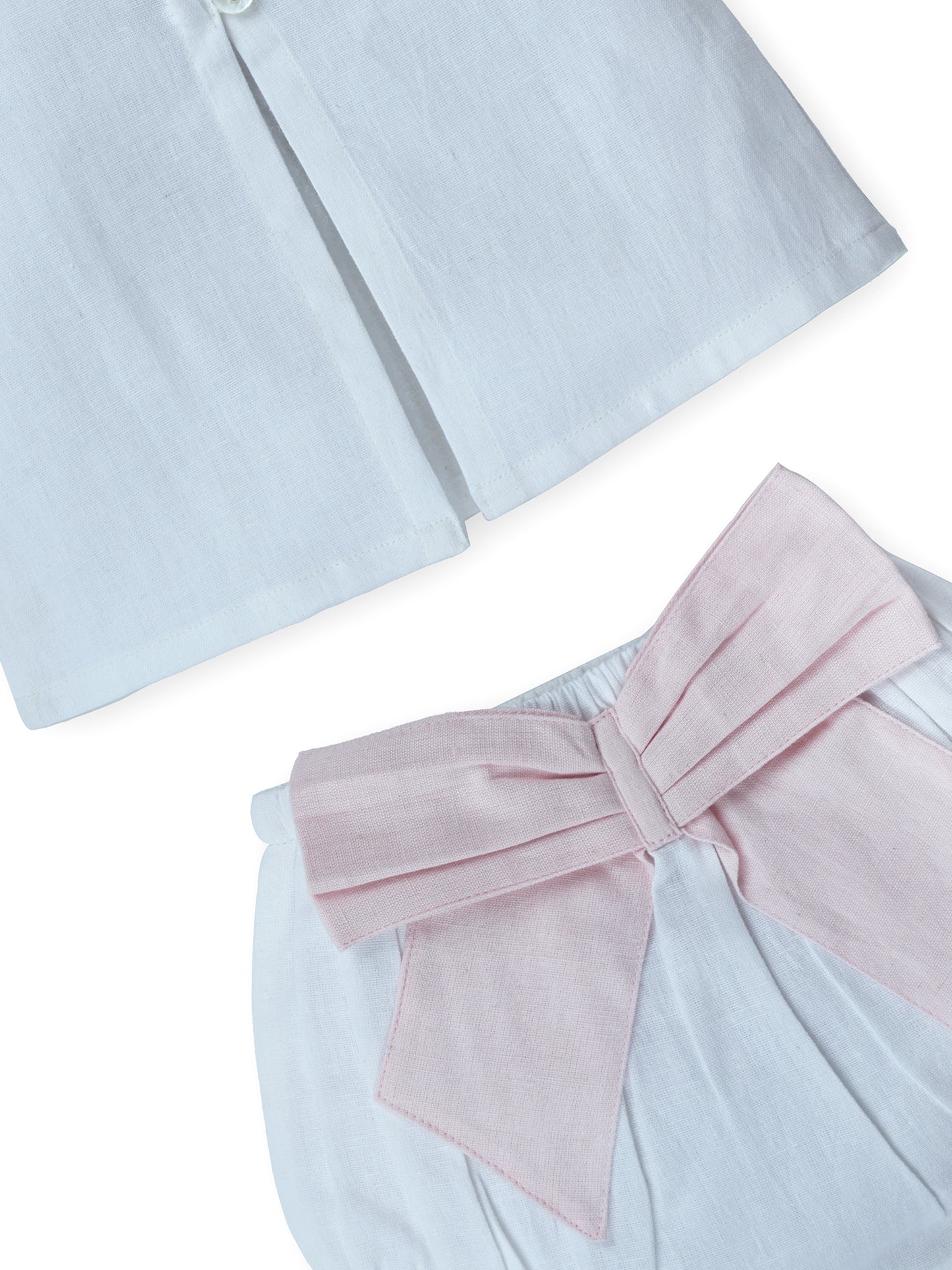 Top And Bow Bloomer Set : PINK : Infant : Baby Girl : New Born