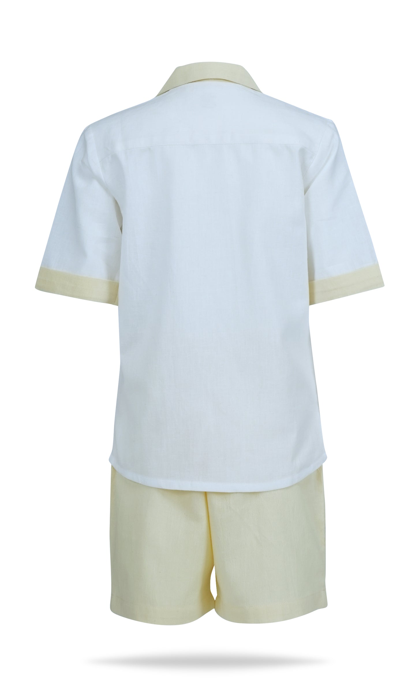 Contrast Shorts and Shirt Set : YELLOW : Infant : Toddler : Tween