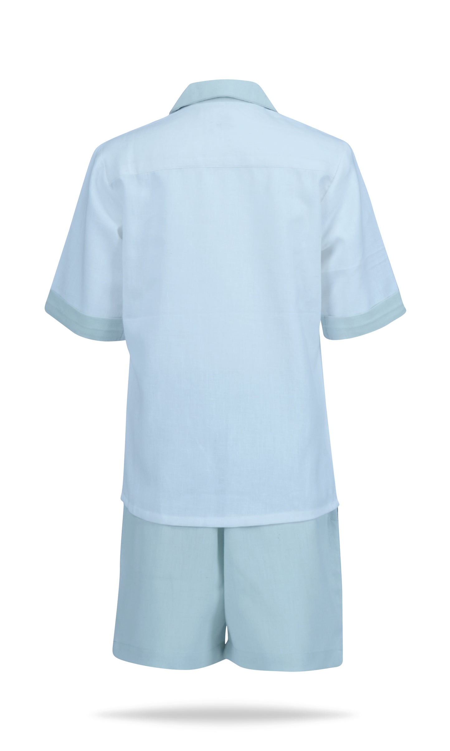 Contrast Shorts and Shirt Set : POWDER BLUE : Infant : Toddler : Tween