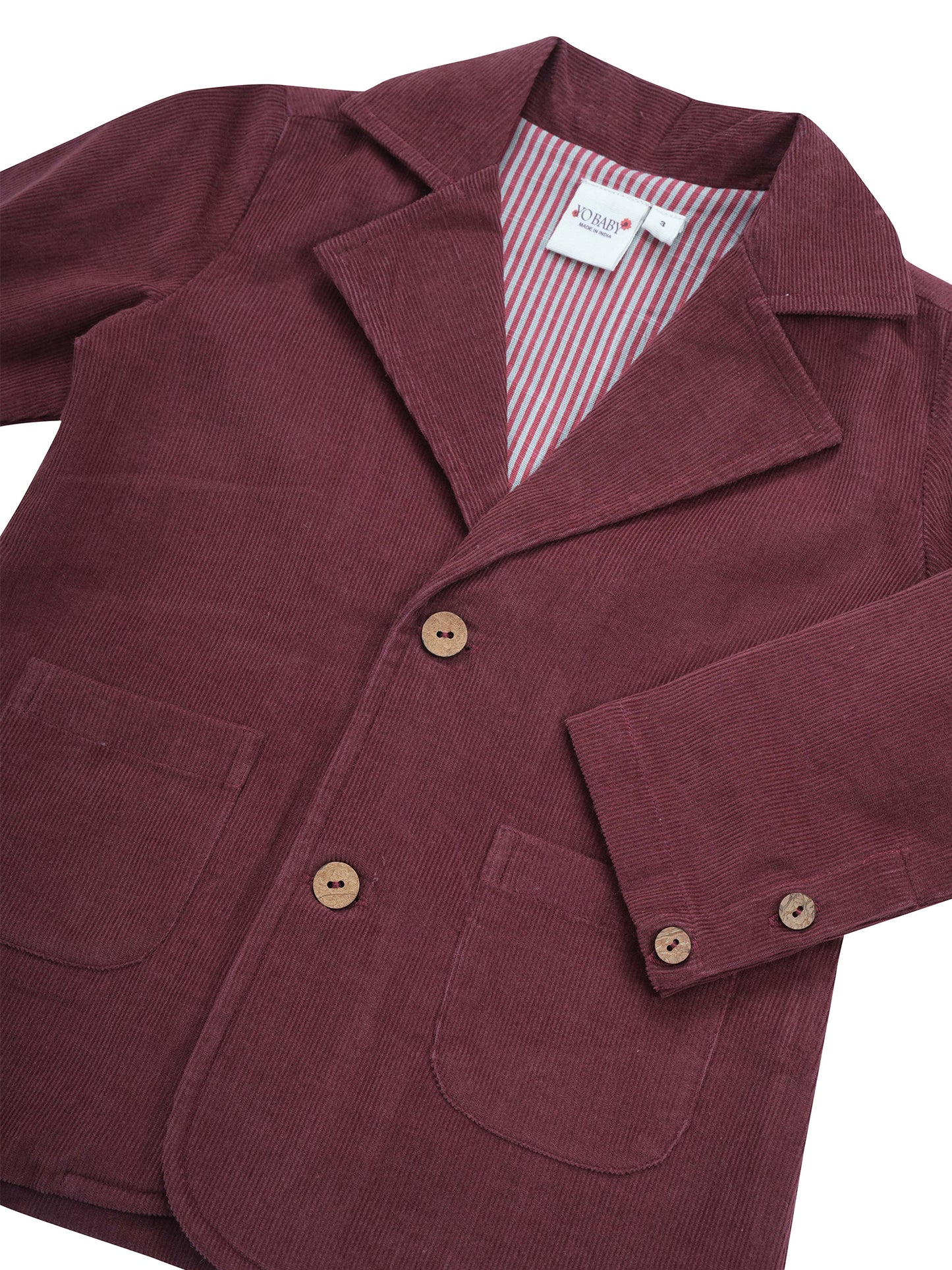 Corduroy Blazer : MAROON: Toddler : Tween