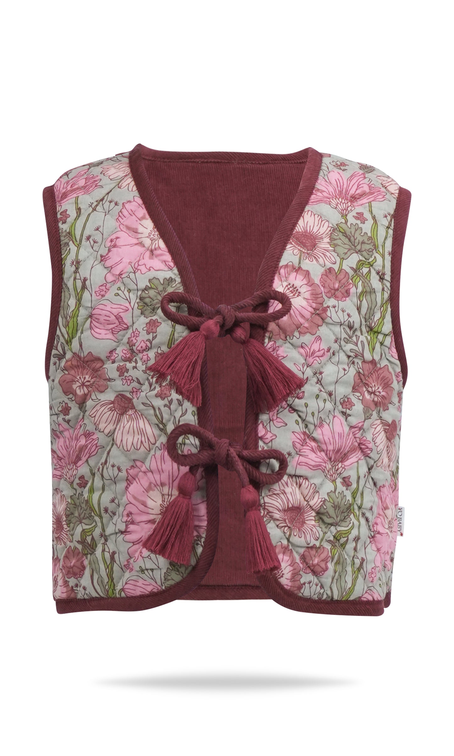 Ari Reversible Quilted Jacket : MAROON : Infant : Toddler : Tween