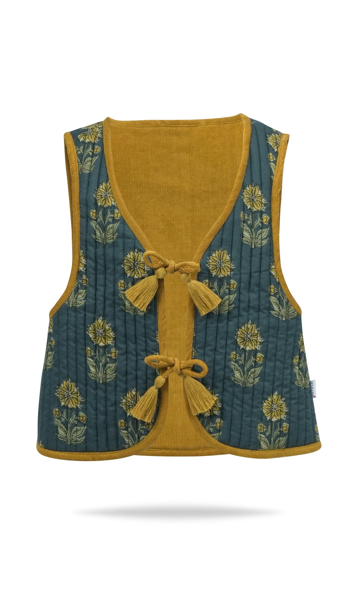 Jane Reversible Quilted Jacket : MUSTARD : Infant : Toddler : Tween