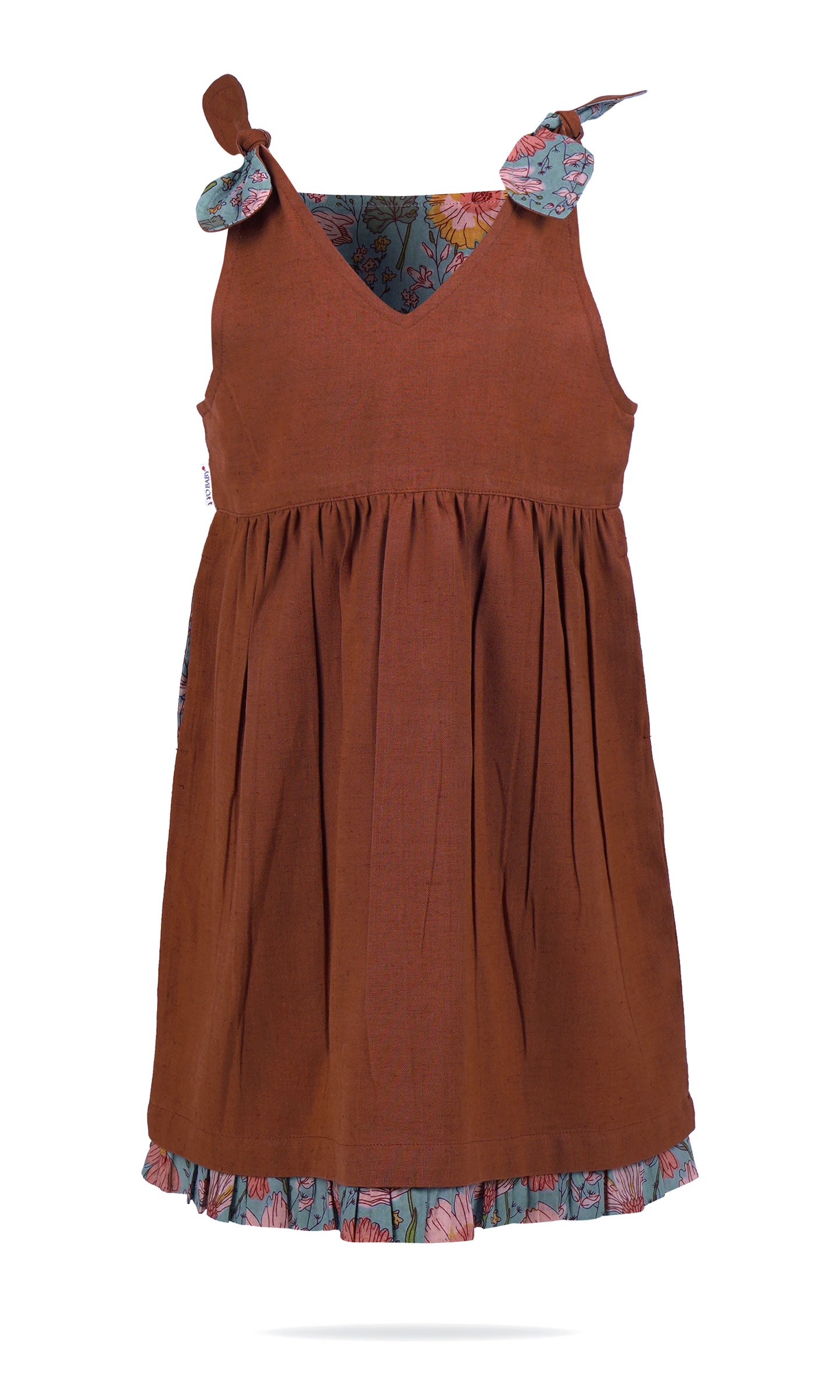 Ruhani Dress : Brick : Infant : Toddler : Tween