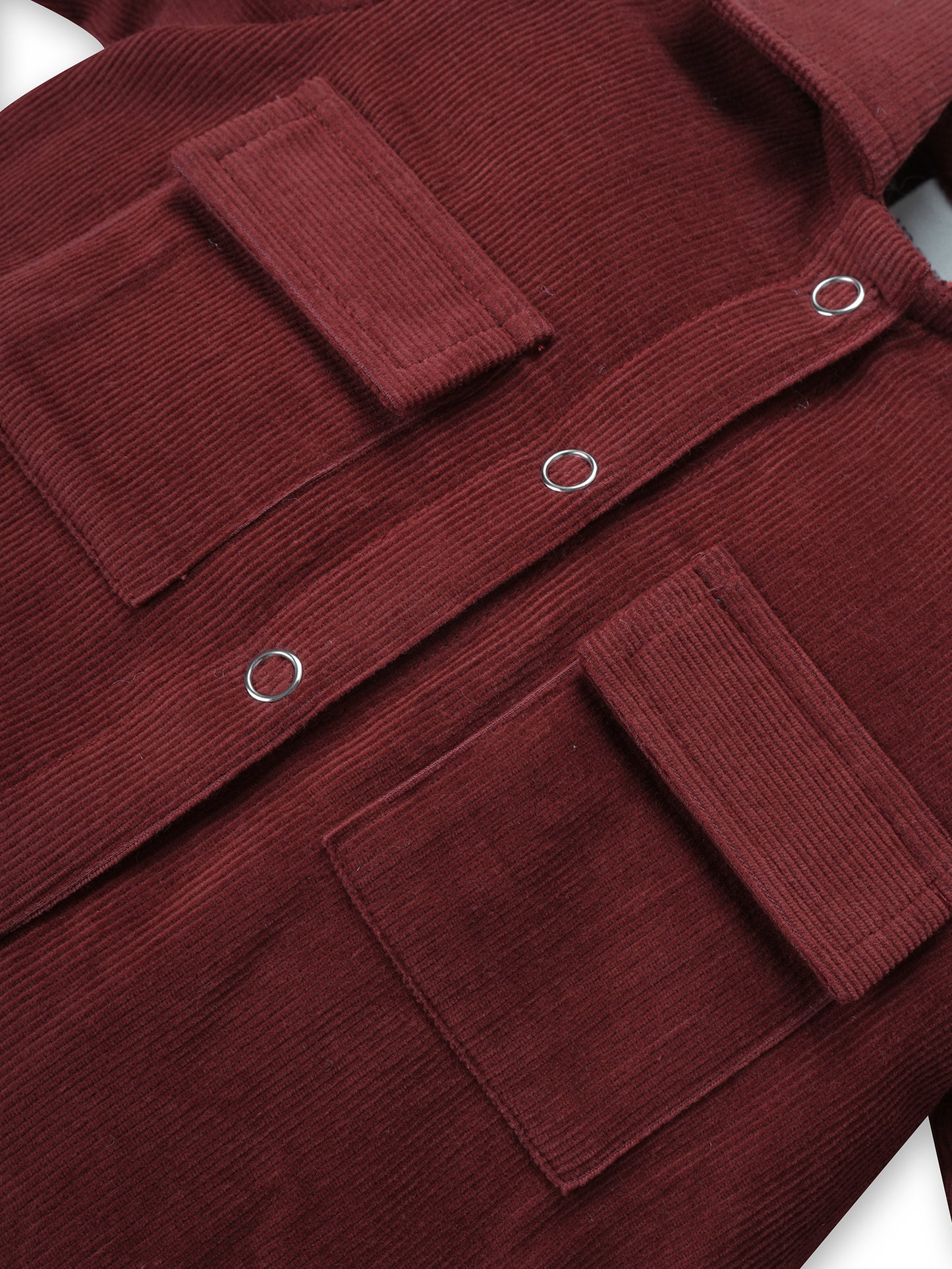 Corduroy Jumpsuit : MAROON : Unisex : Infant : Baby Girl : Baby Boy