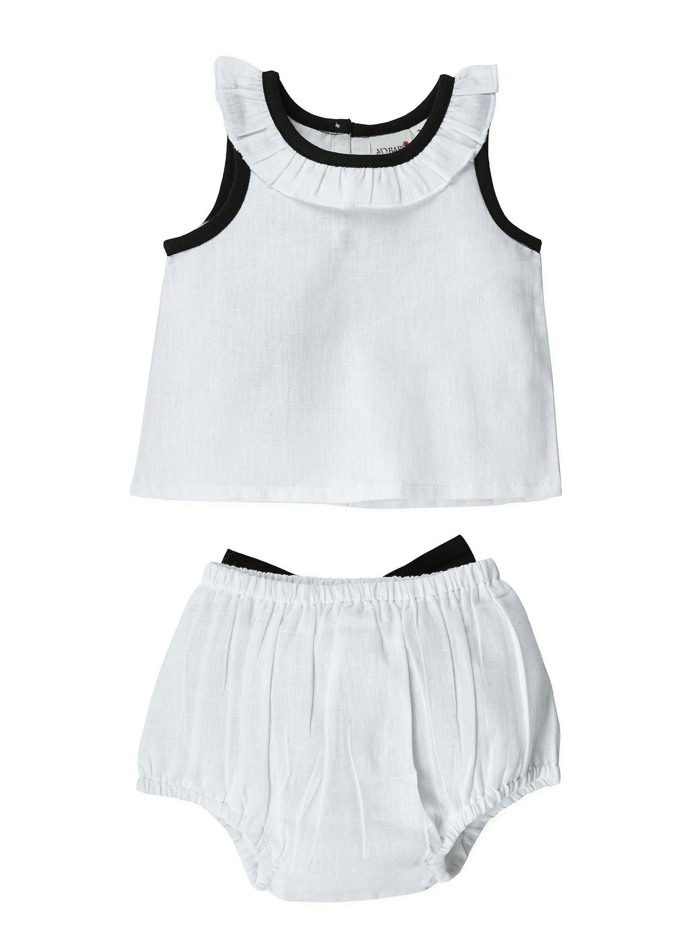 Top And Bow Bloomer Set : BLACK : Infant : Baby Girl : New Born