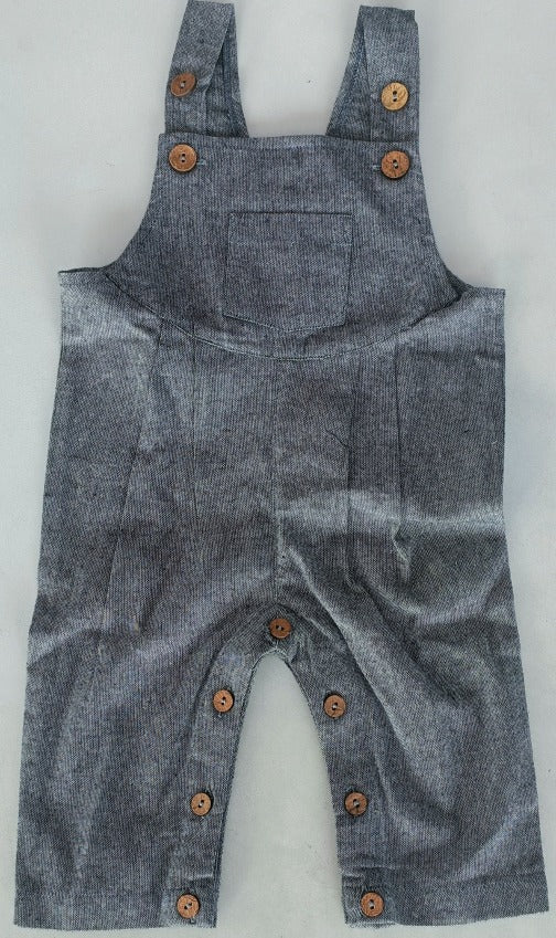 Black Chambray Boys Infant Overall