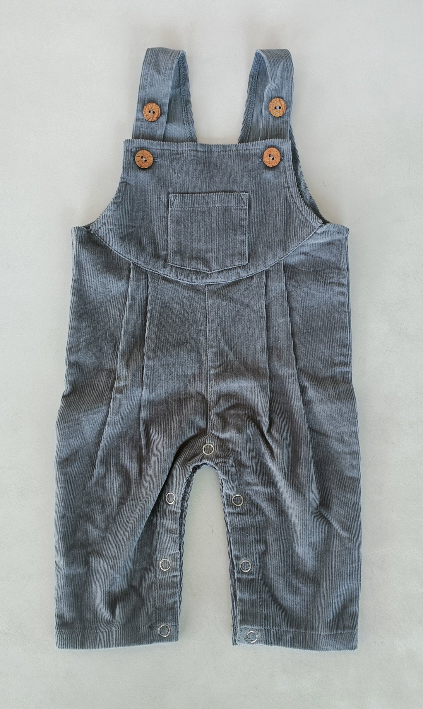 Grey Corduroy Jumpsuit - Gender Neutral