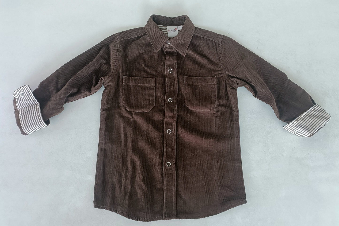 Brown Corduroy Boys Shirt