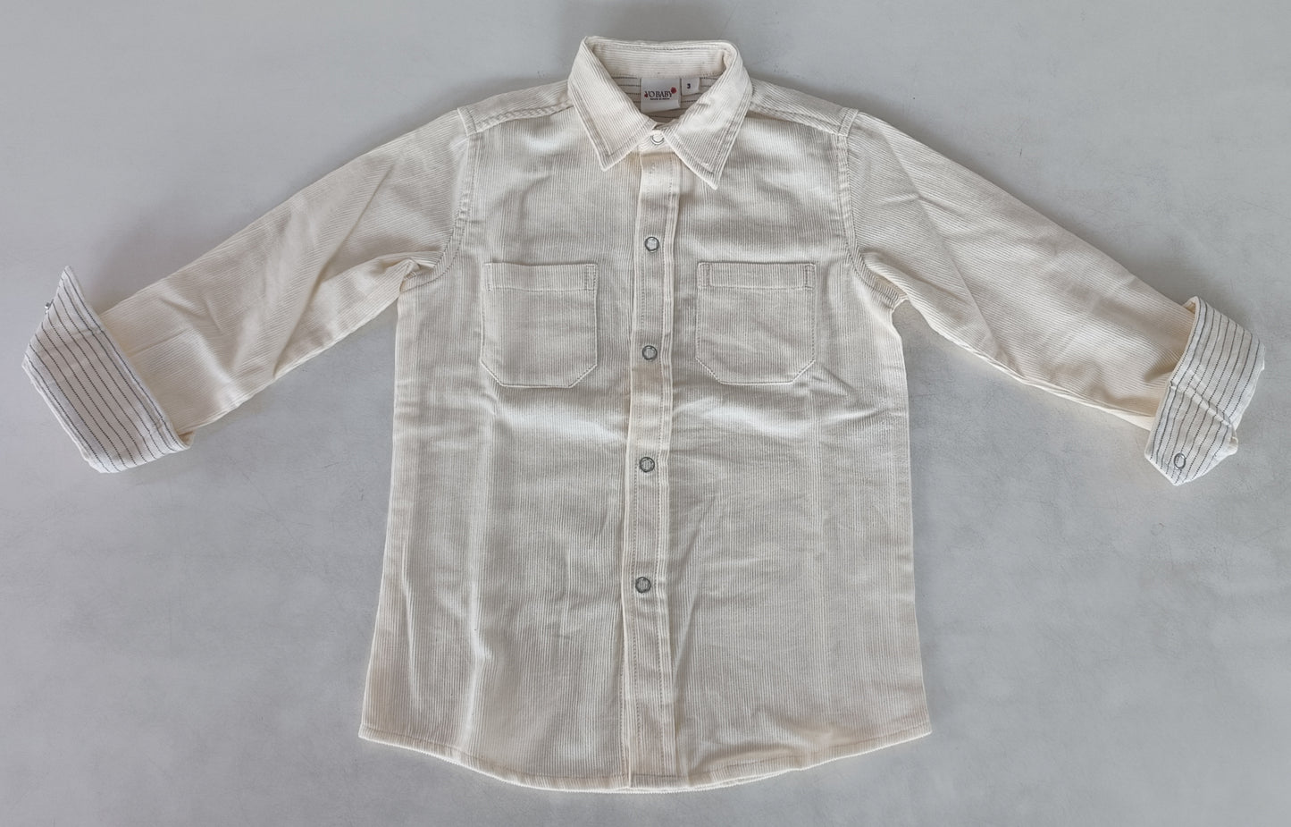 Off-White Corduroy Boys Shirt
