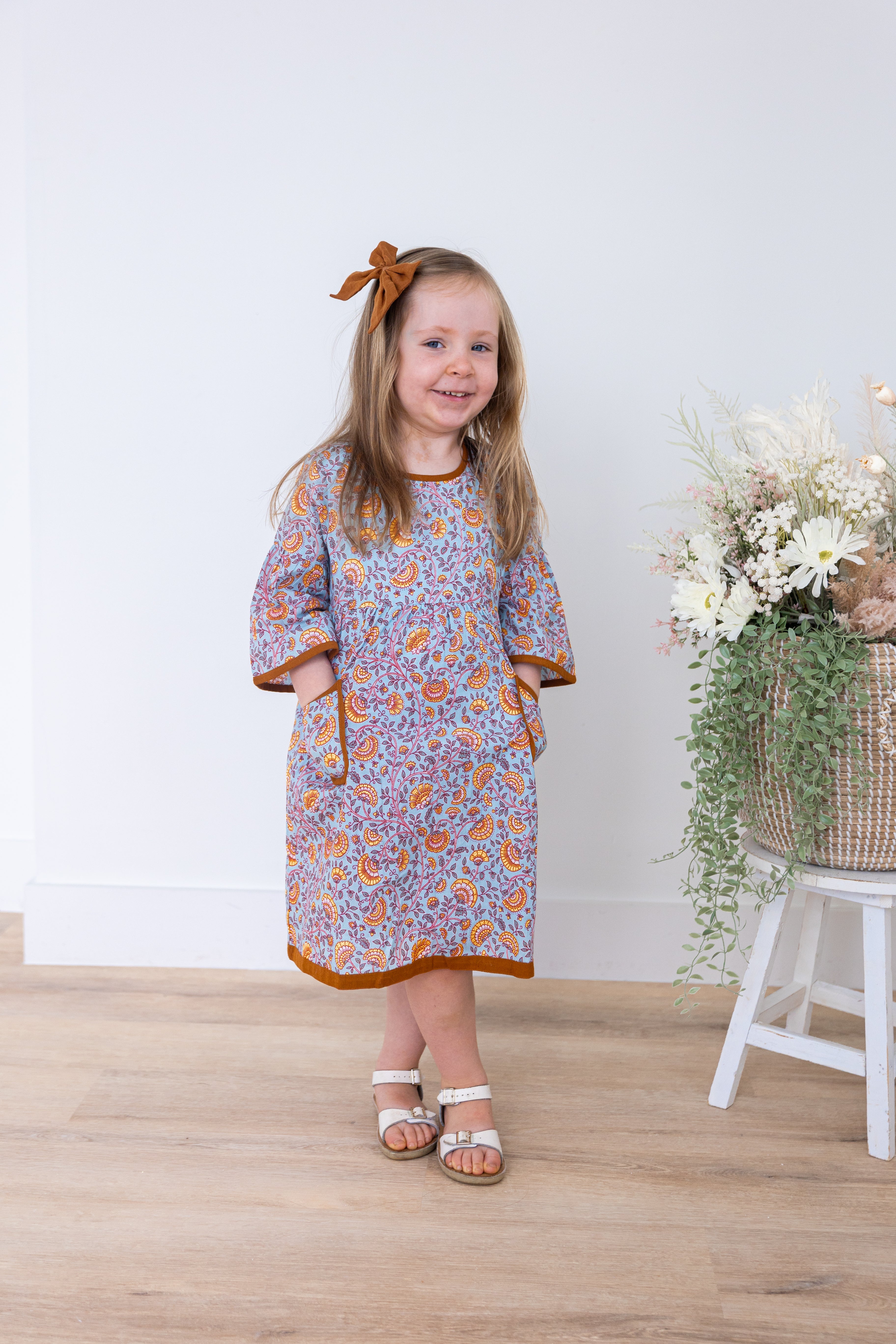 Blue Old Navy Toddler Girl Dresses Rust Floral Printed Bell Sleeves Gathered Dress Blue Old Navy Toddler Girl Dresses Rust Floral Printed Bell Sleeves Gathered Dress