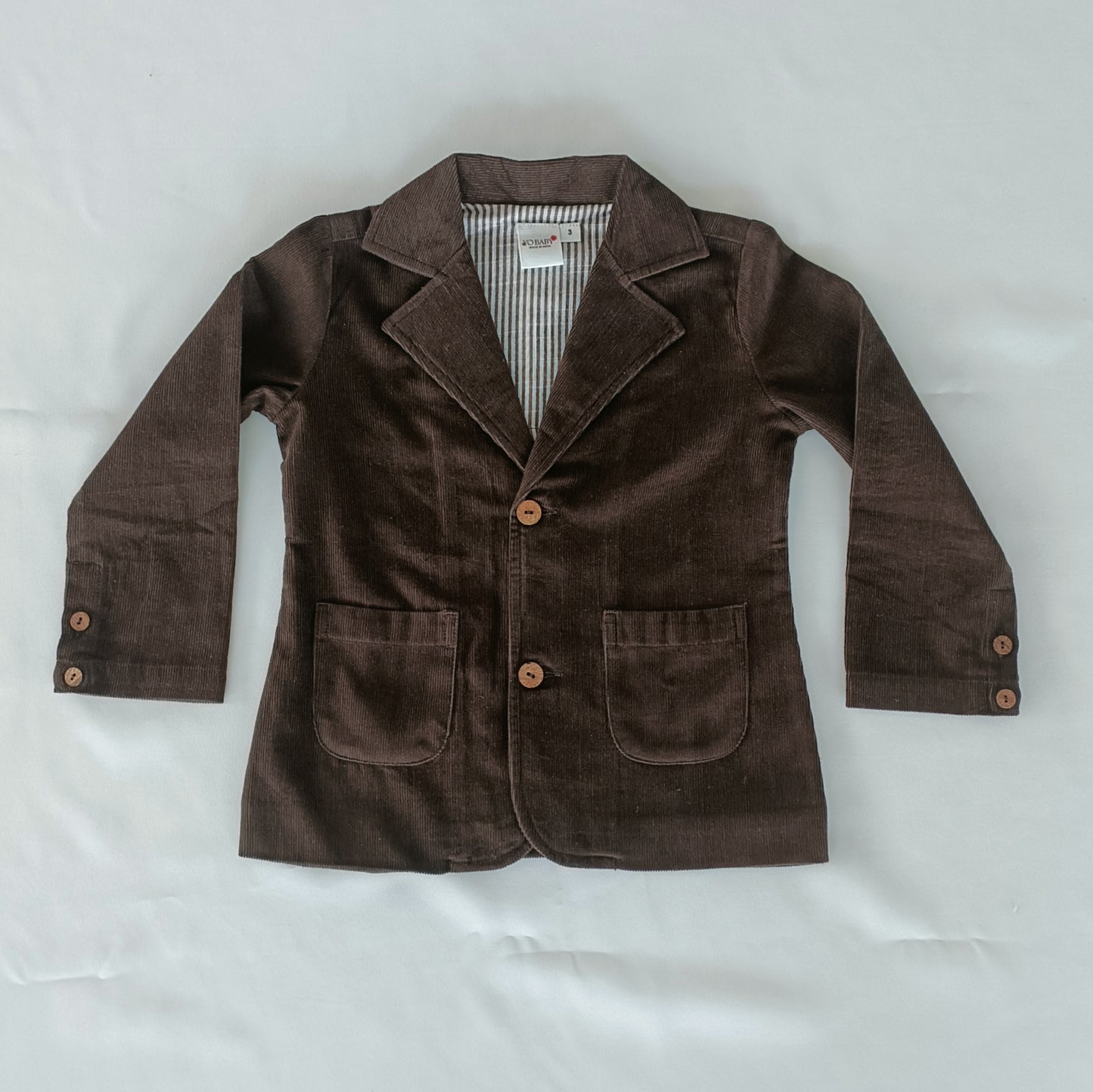 Chocolate Brown Corduroy Blazer - Gender Neutral