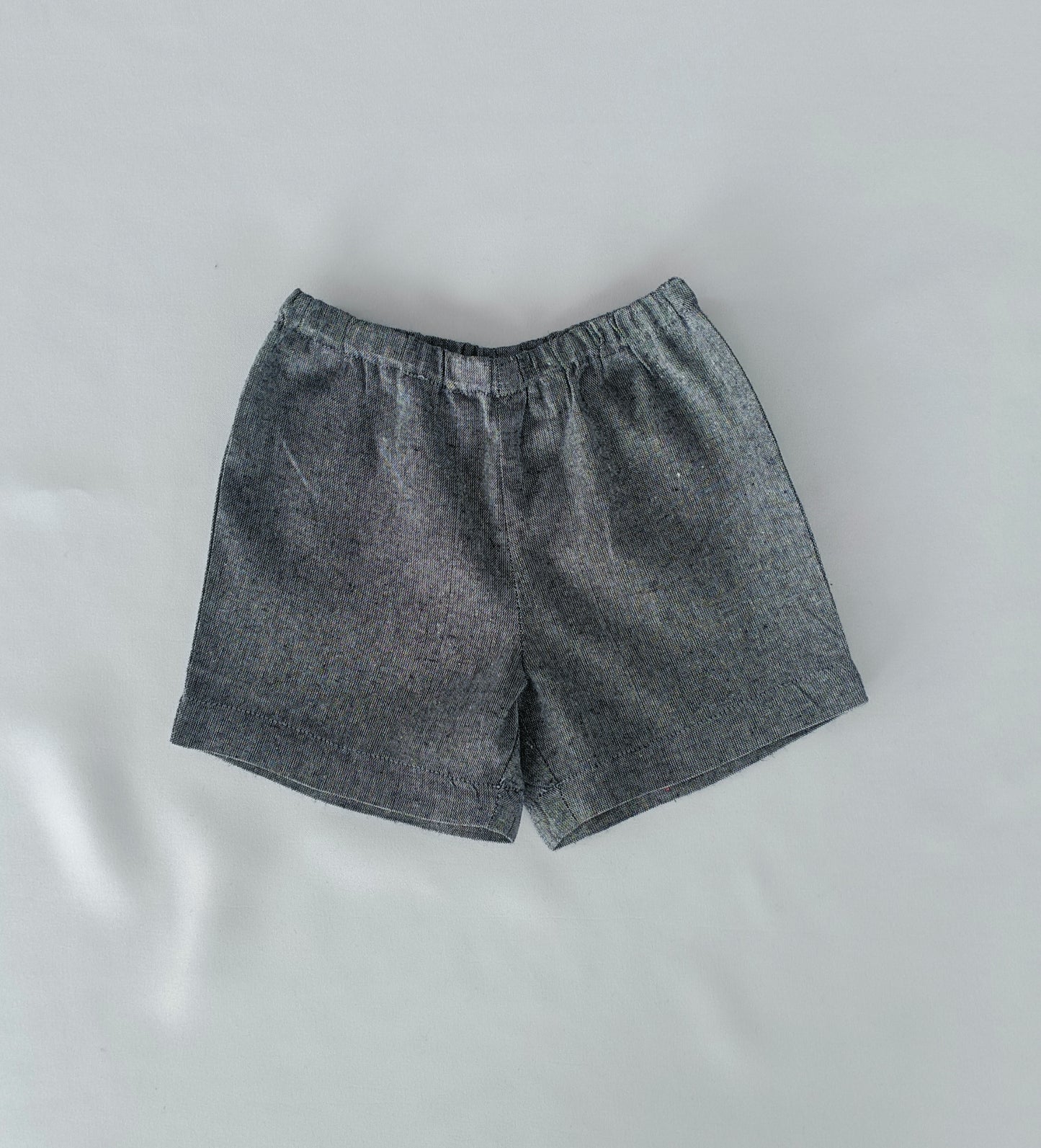Black Chambray Boys Shorts