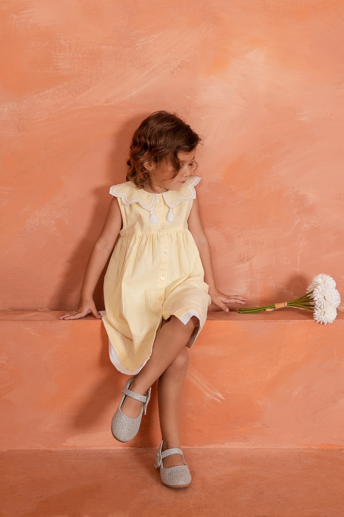 Royal Arches Dress : BUTTER YELLOW : Infant : Toddler : Tween