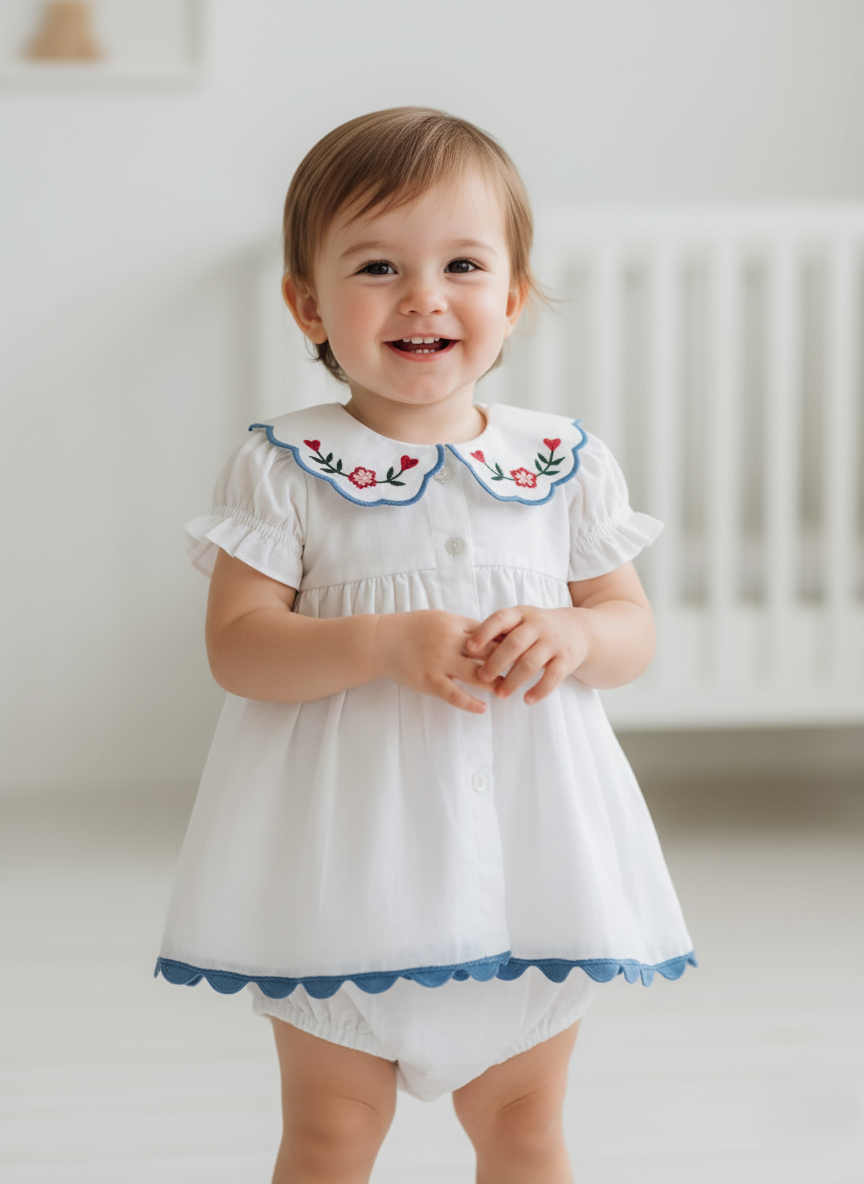 ARA DRESS : WHITE : Infant : Toddler : Tween