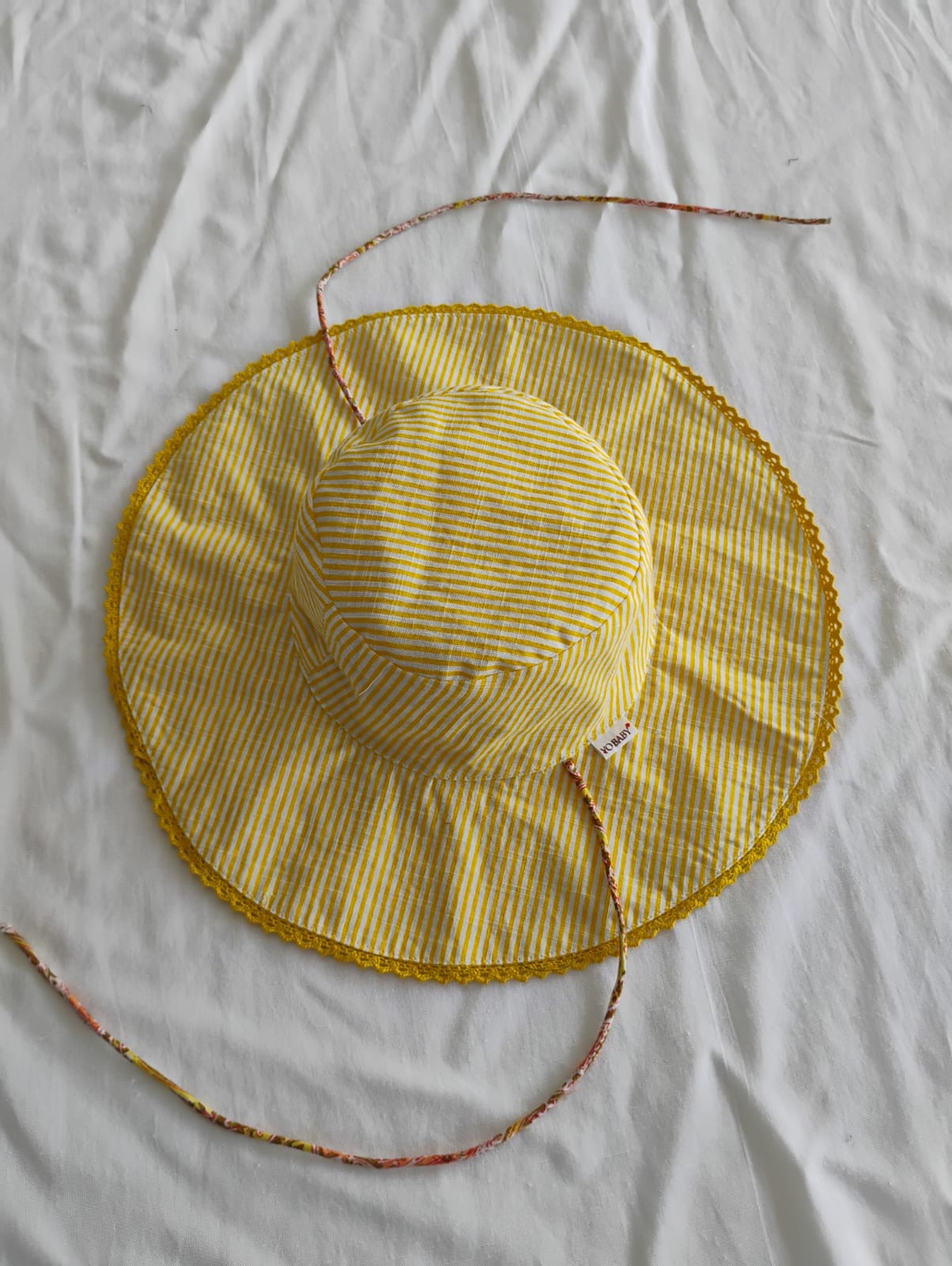 Printed Summer Hat : YELLOW : Infant : Toddler : Tween