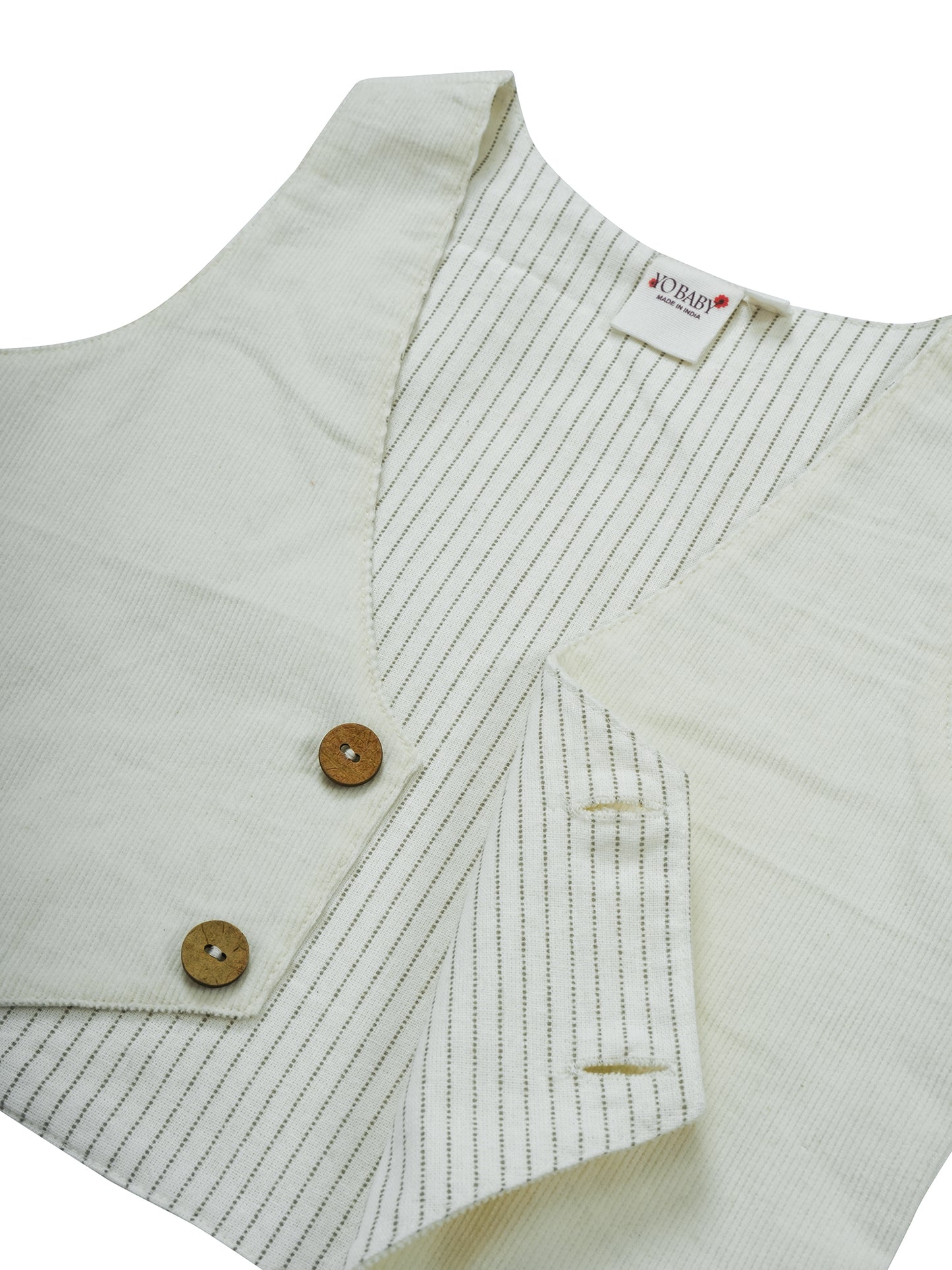 Corduroy Vest : OFF-WHITE : Toddler : Tween : Unisex