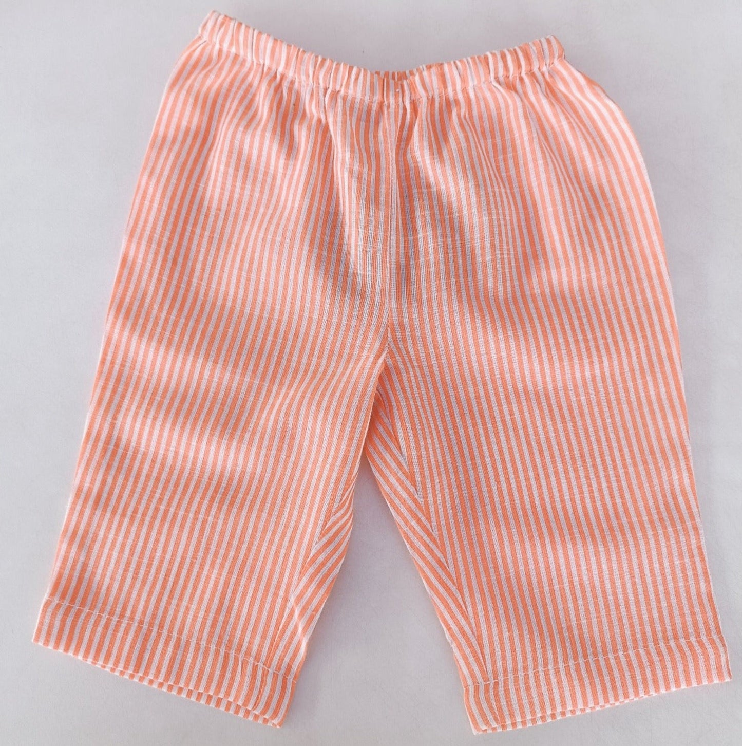 Unisex Peach Stripes Print Pant — Cotton Kids Pants | 0-13 Years