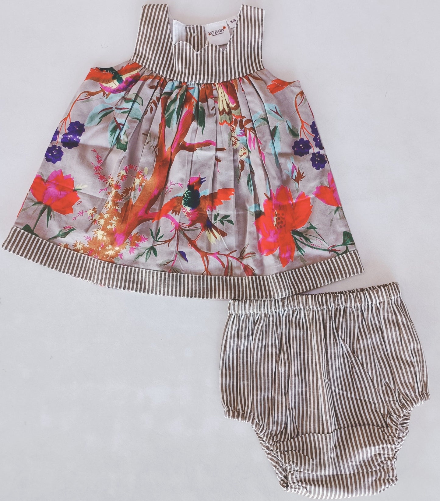 Printed Sweetheart Neckline Dress