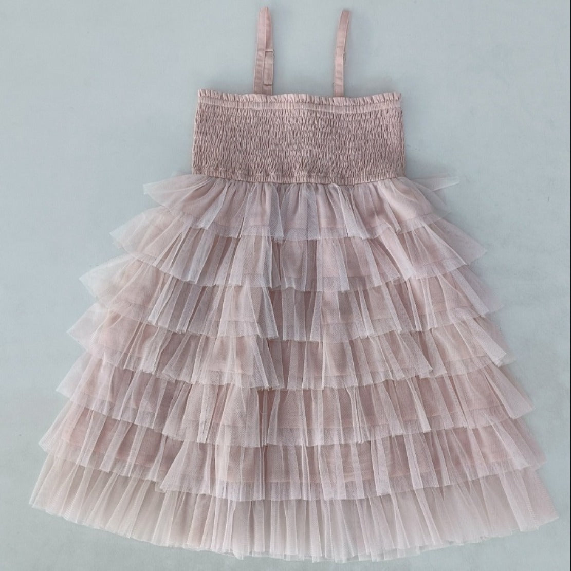 Tulle Tiered Ruffle Dress