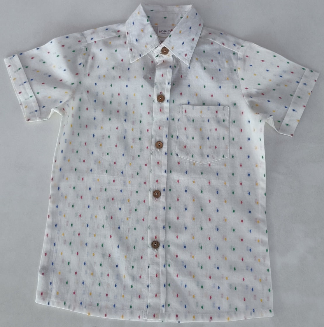 Multi Color Cotton Dobby Boys Shirt