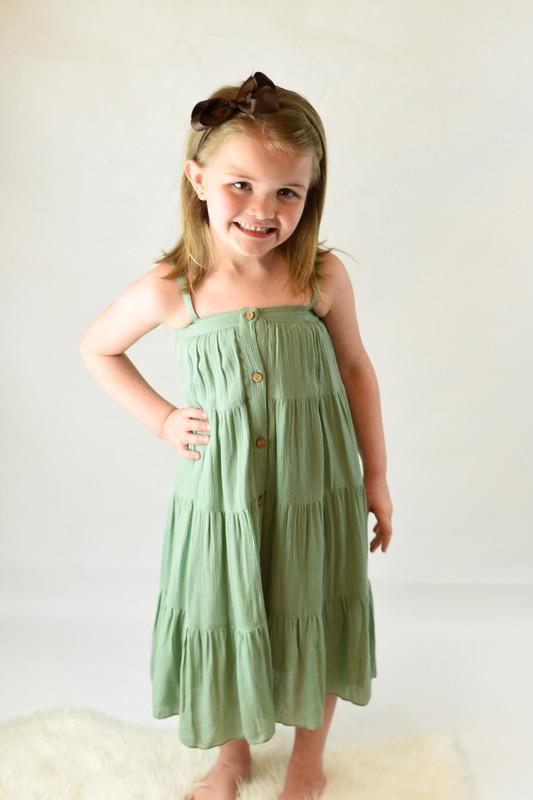 Sage Maxi Dress Cotton Girls Maxi Dress | Infant to Tween 0-13 Years Sage Maxi Dress Cotton Girls Maxi Dress | Infant to Tween 0-13 Years