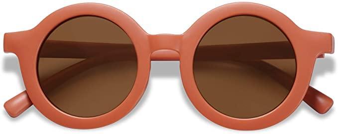 Kids Sunglasses with UV Protection Sunglasses Yo Baby Wholesale Rust