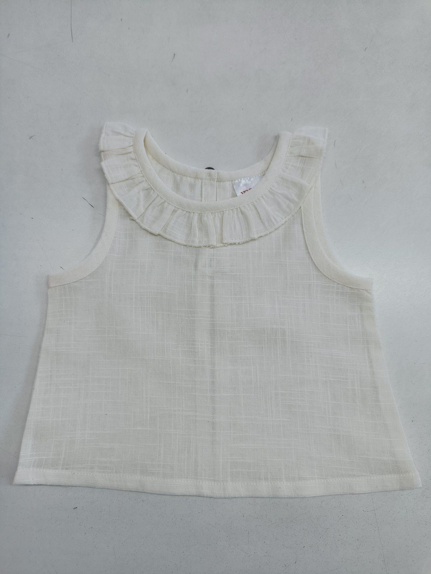Neck Ruffle Ivory Top TOP Yo Baby Wholesale