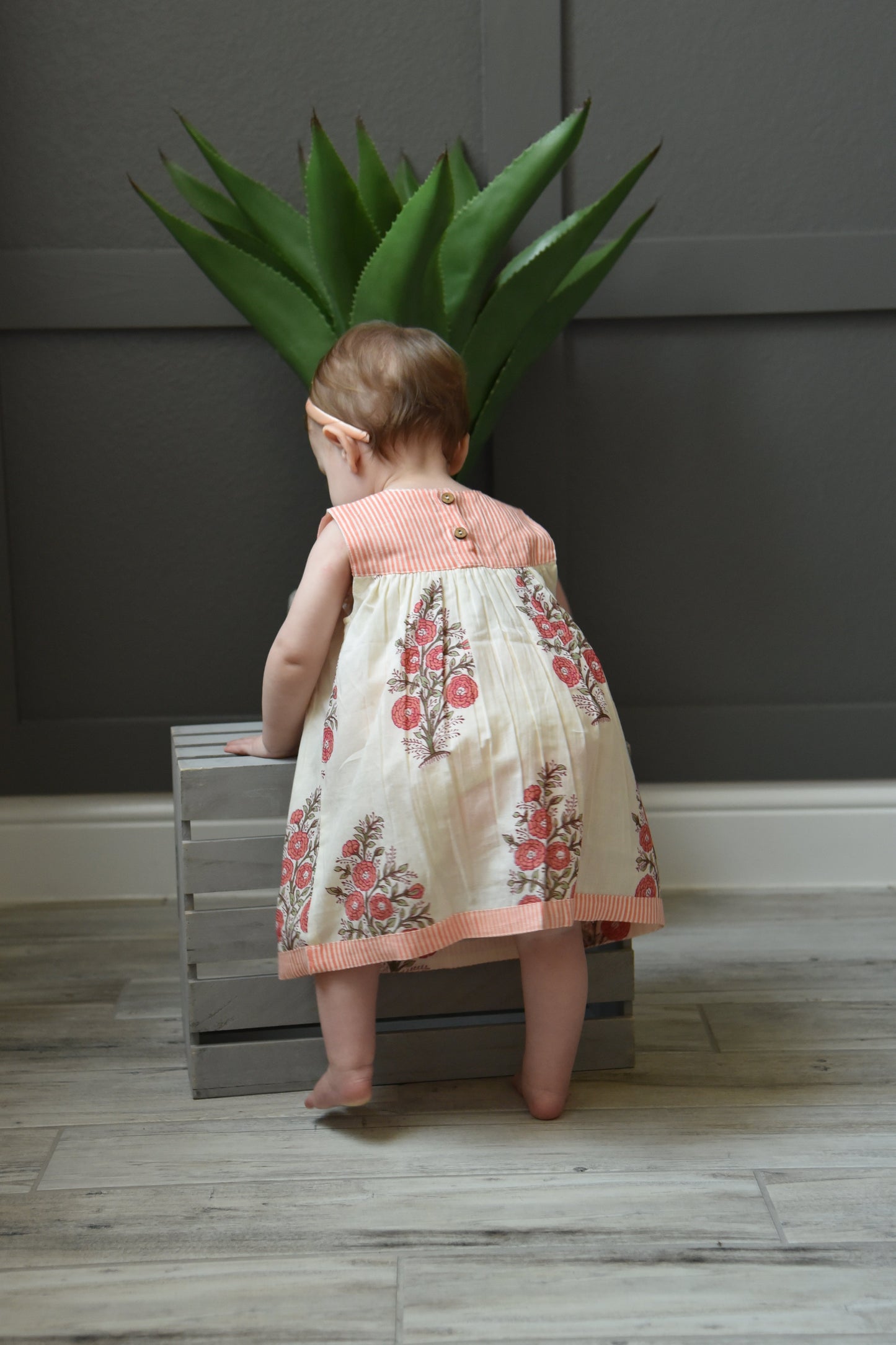 Printed Sweetheart Neckline Dress Dress Yo Baby Wholesale