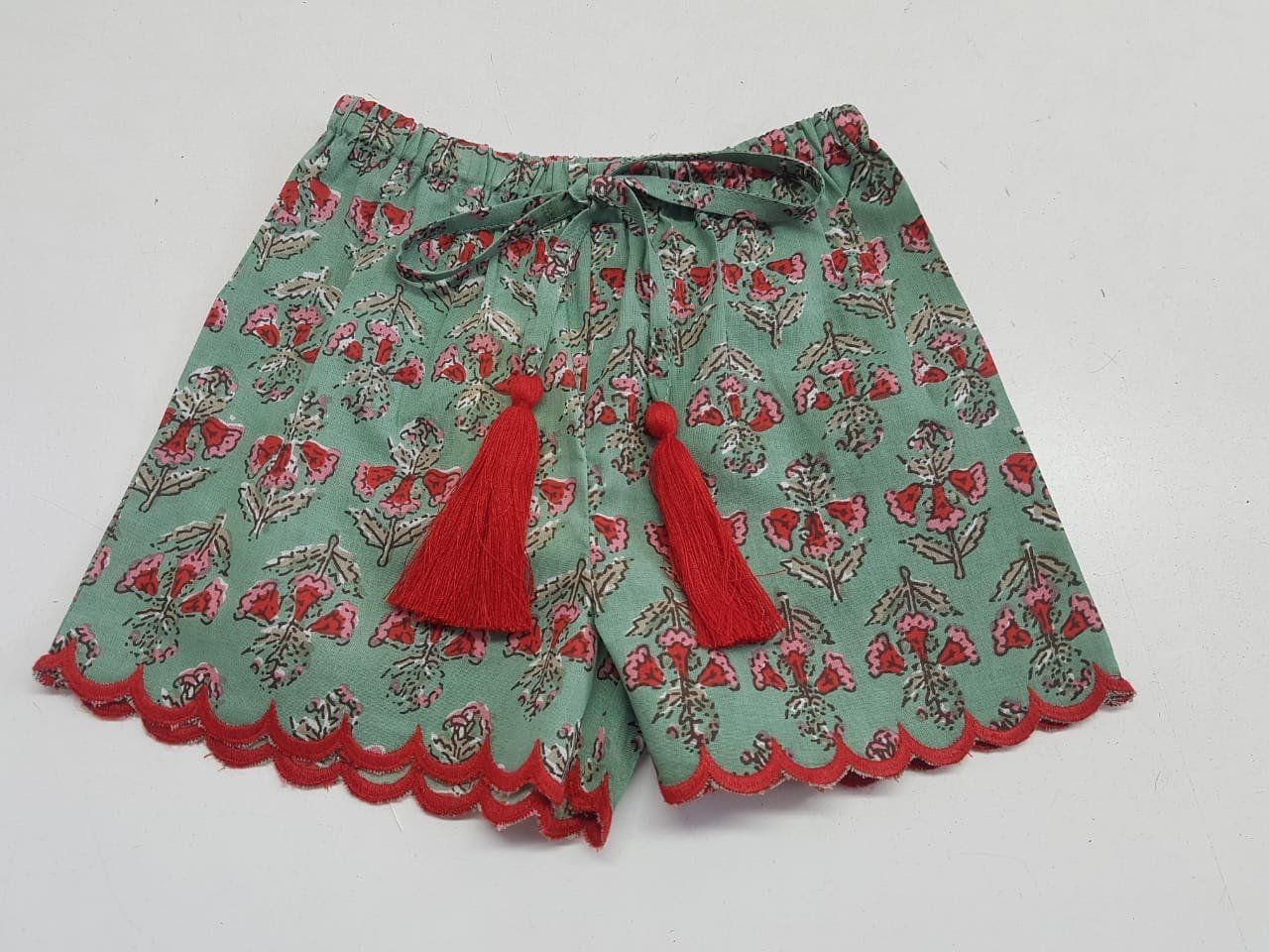 Scalloped Drawstring Shorts 3 Piece Shorts Set Yo Baby Wholesale