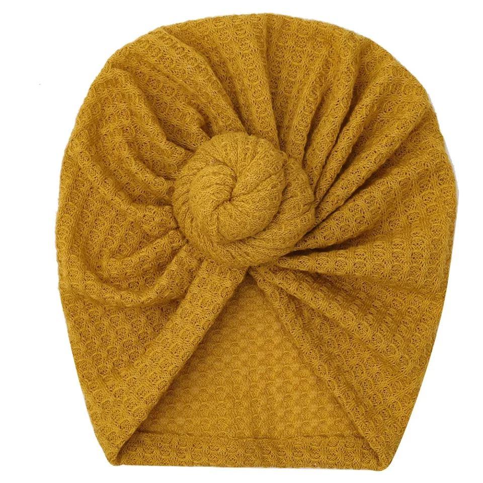 Waffle Knit Turban Yo Baby India Mustard