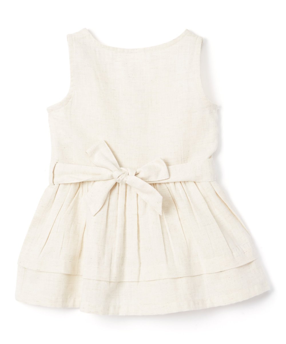 Off White Infant Shirt Dress