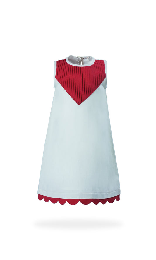 Heart Themed Scalloped Dress