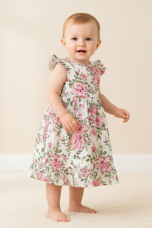 Rosa Dress : WHITE : Infant : Toddler : Tween