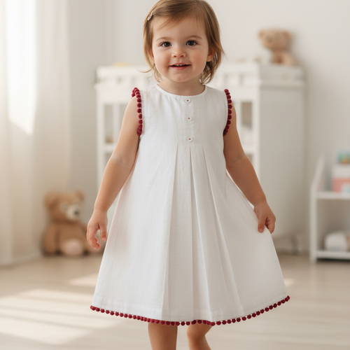 Ivory Heart Lace Detail Dress