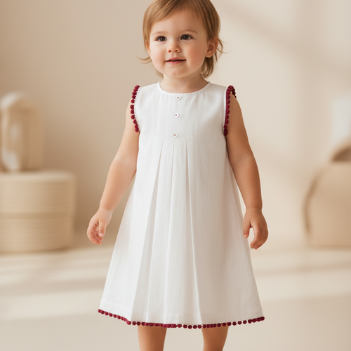 Ivory Heart Lace Detail Dress