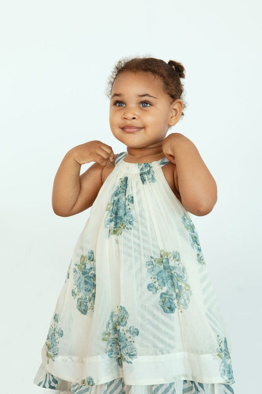 Pia Dress : Blue : Infant : Toddler : Tween - Yo Baby Online