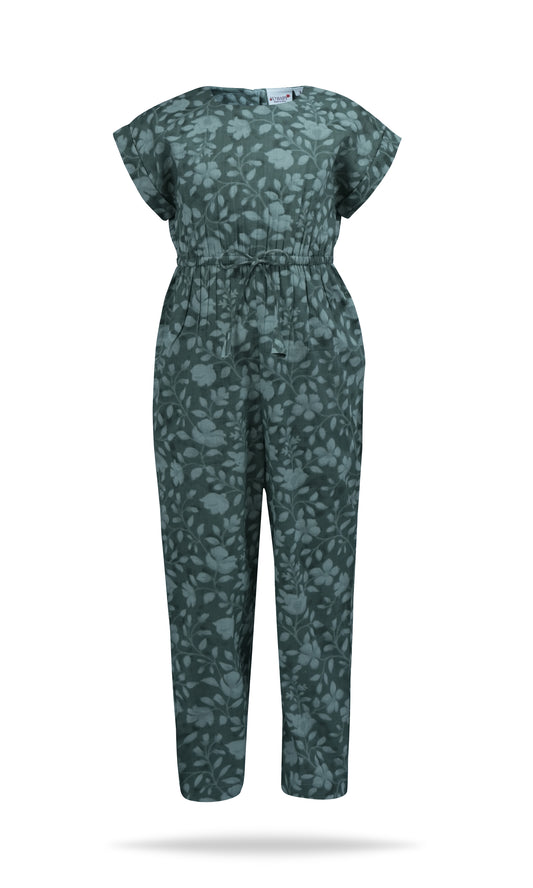 Fiona Jumpsuit with Drawstring Detail : SAGE : Toddler : Tween