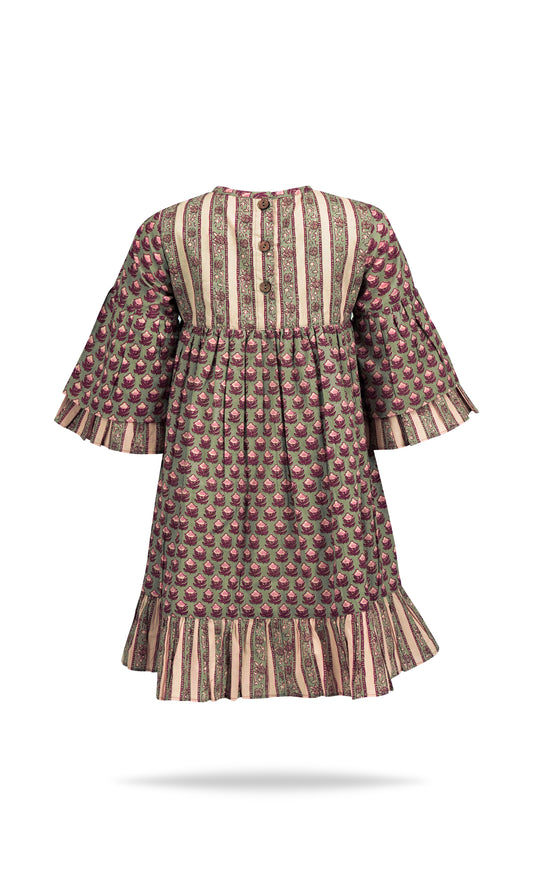 Bella Bee Dress : MOCHA : Infant : Toddler : Tween
