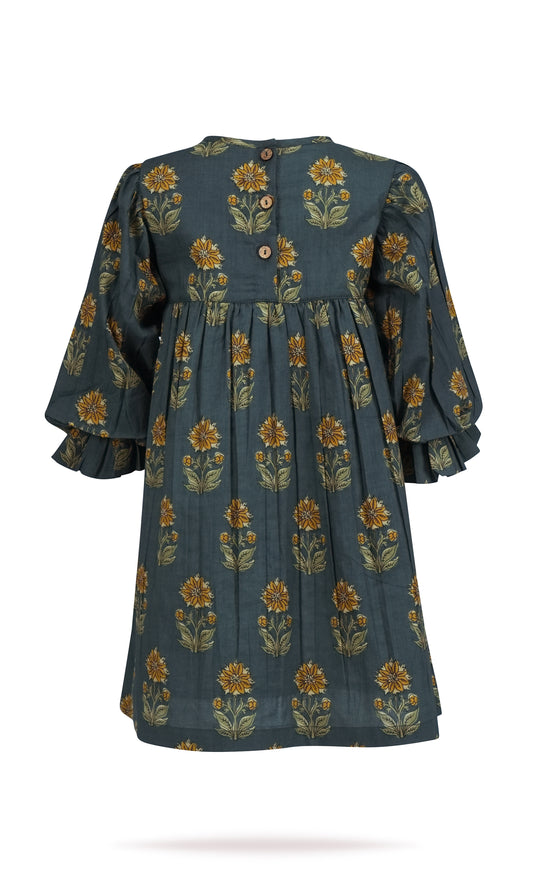 Rasa Dress : MOSS GREEN : Infant : Toddler : Tween