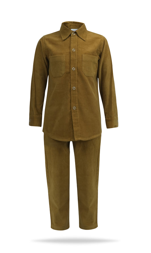 Corduroy Shirt & Pants Set : MUSTARD : Infant : Toddler : Tween