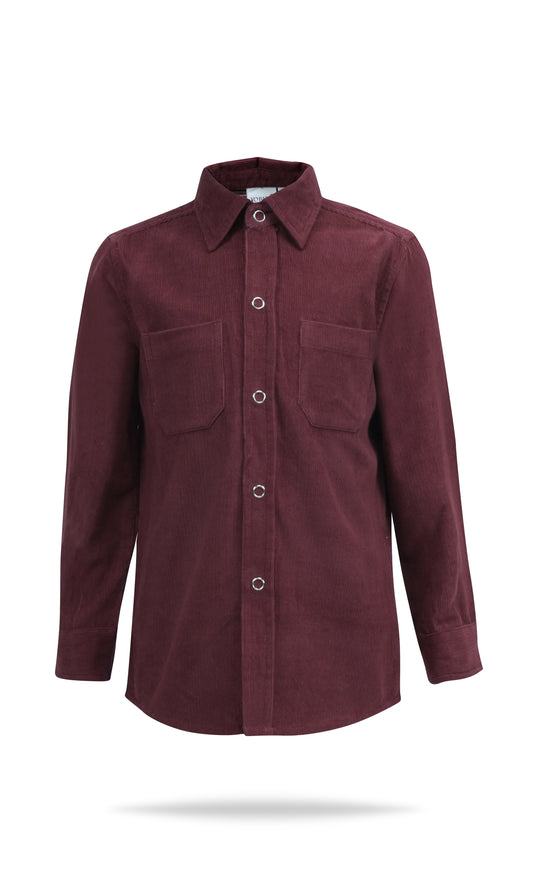 Corduroy Shirt  : MAROON : Toddler : Tween