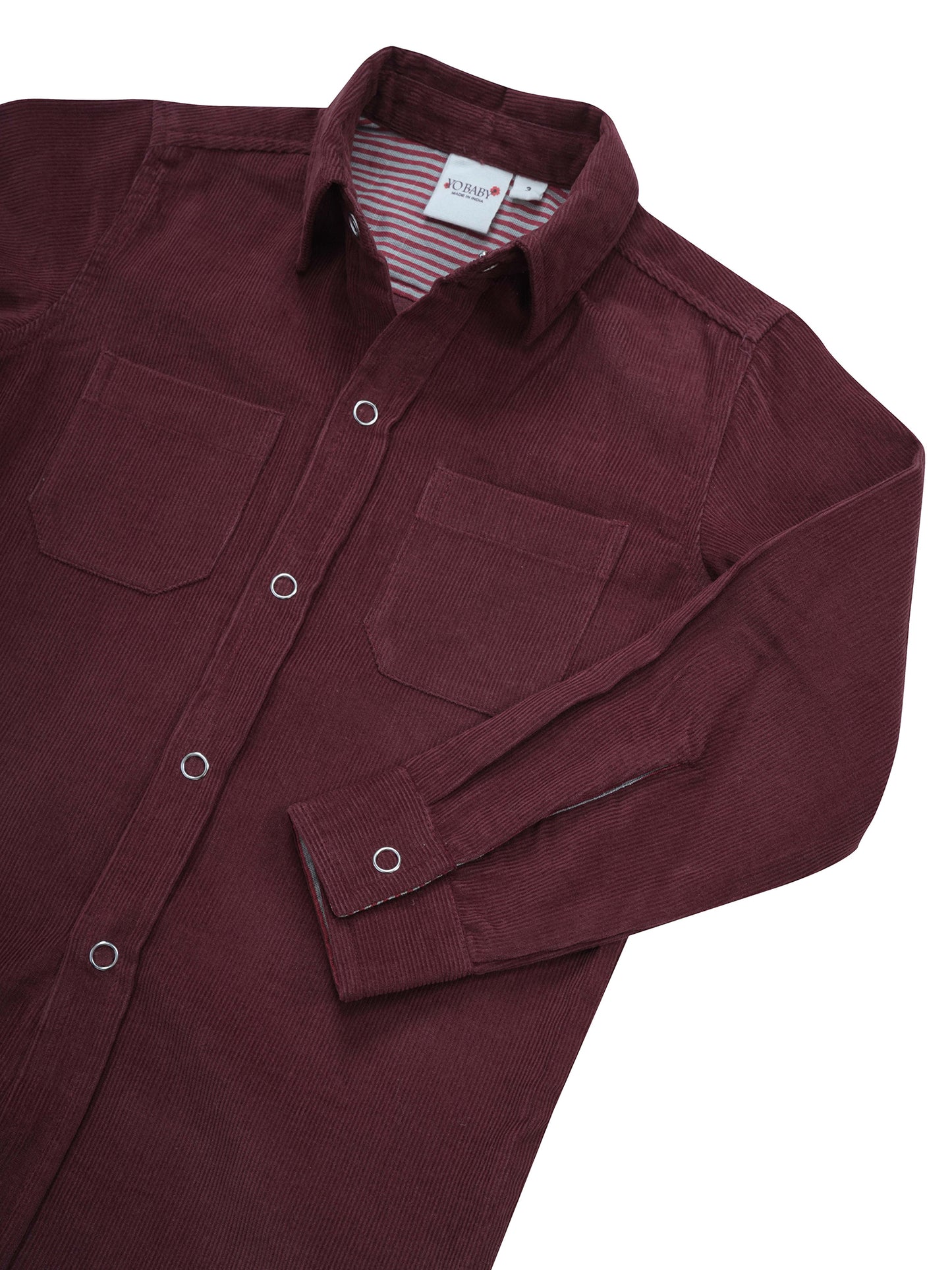 Corduroy Shirt  : MAROON : Toddler : Tween