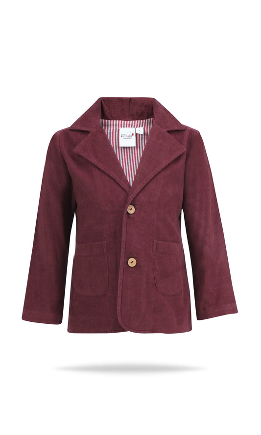 Corduroy Blazer : MAROON: Toddler : Tween