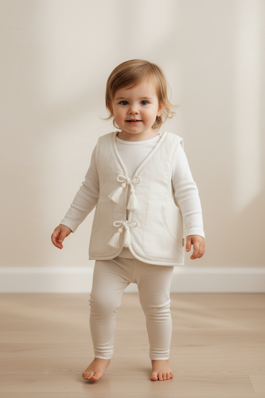 Jane Reversible Quilted Jacket : OFF-WHITE : Infant : Toddler : Tween