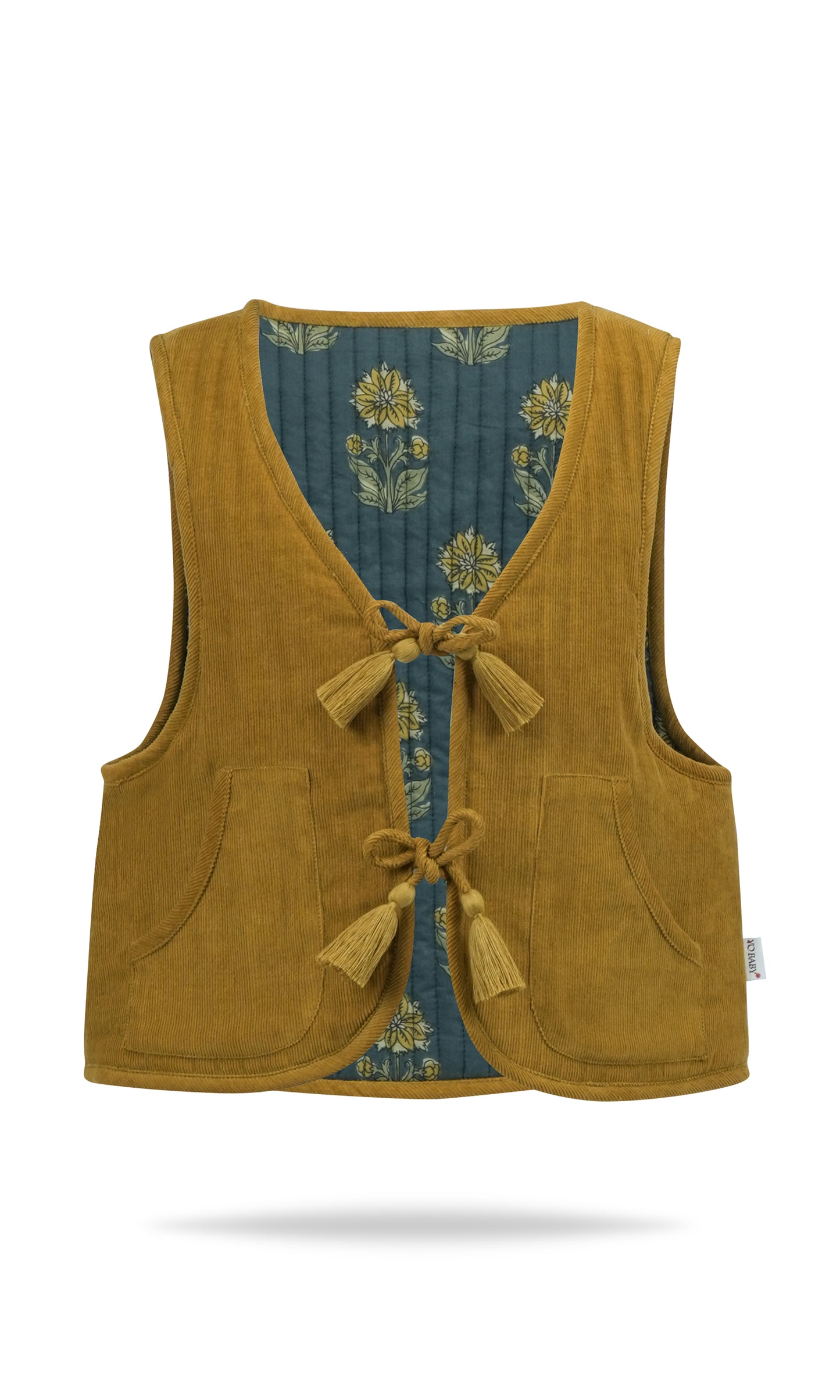 Jane Reversible Quilted Jacket : MUSTARD : Infant : Toddler : Tween