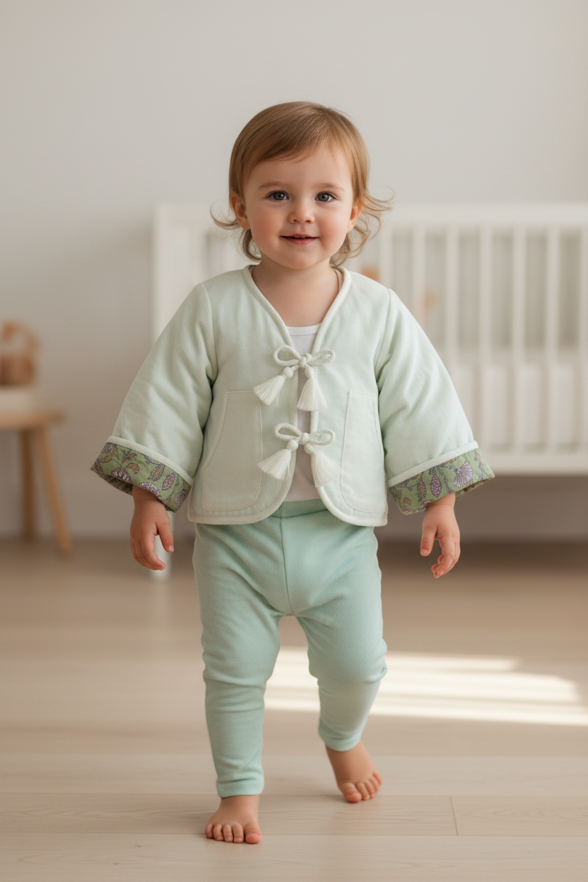 Jill Reversible Quilted Jacket : OFF-WHITE : Infant : Toddler : Tween