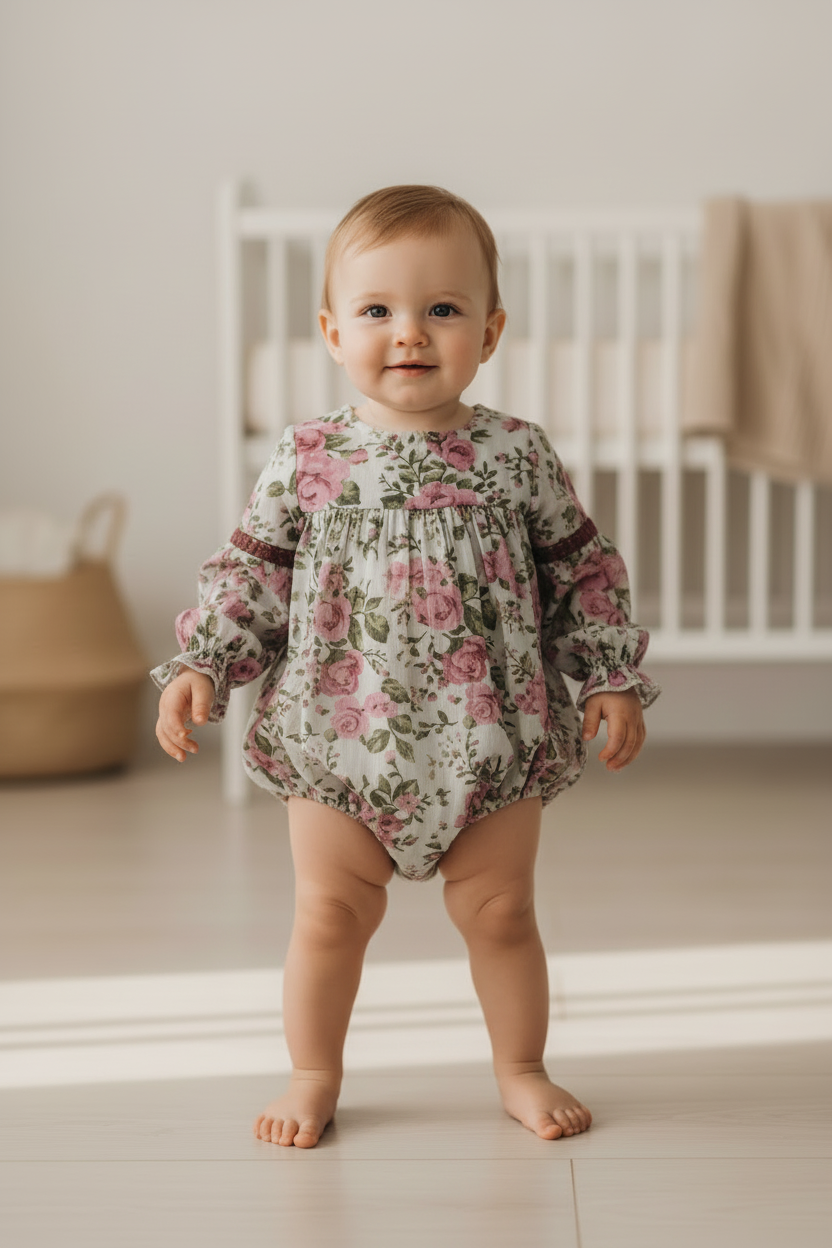 Esti Romper : WHITE : Infant : Baby Girl