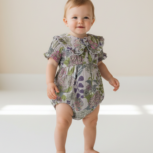 Sofia Romper : LAVENDER : Infant : Baby Girl