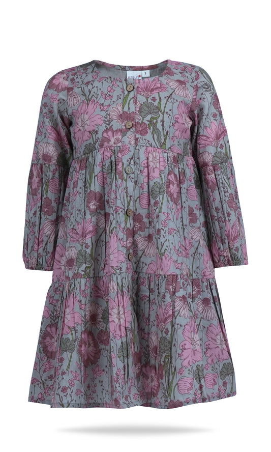 Gauri Dress : CEMENT : Infant : Toddler : Tween